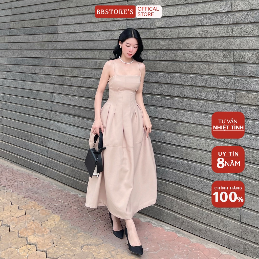 BBSTORE'S Đầm Hai Dây Dự Tiệc Dáng Xòe Sang Trọng - TK133
