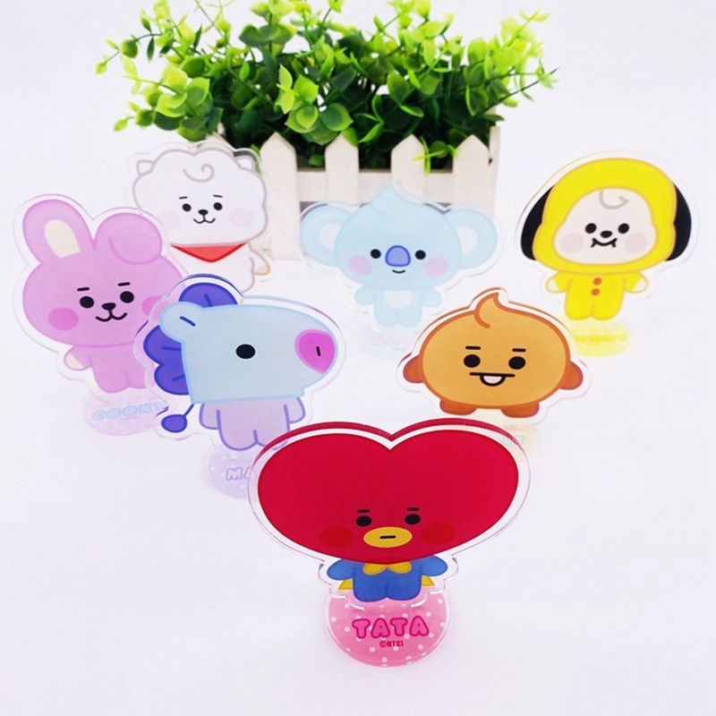 Mới Mô Hình Nhân Vật Bt21 Bằng Acrylic Trong Suốt Dễ Thương