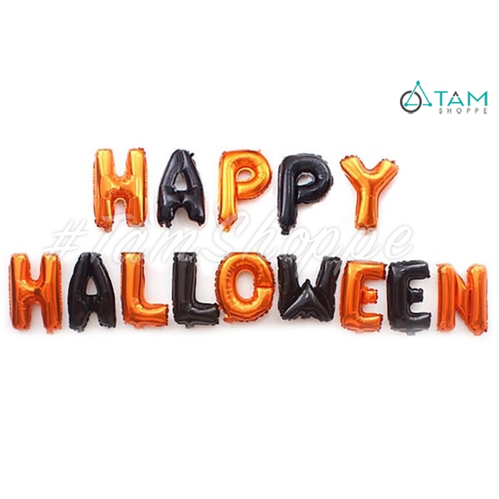 [DÀY - ĐẸP] Bong bóng chữ Happy Halloween PA-BBNh-03