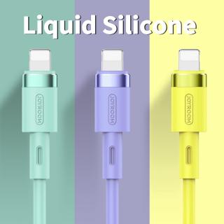 Dây cáp sạc nhanh truyền dữ liệu bằng silicon dẻo dành cho cổng iPhone Type-C Micro Android USB