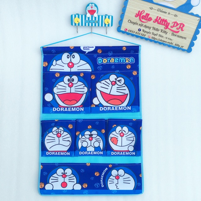 TÚI VẢI TREO PHỤ KIỆN DORAEMON DOREMON