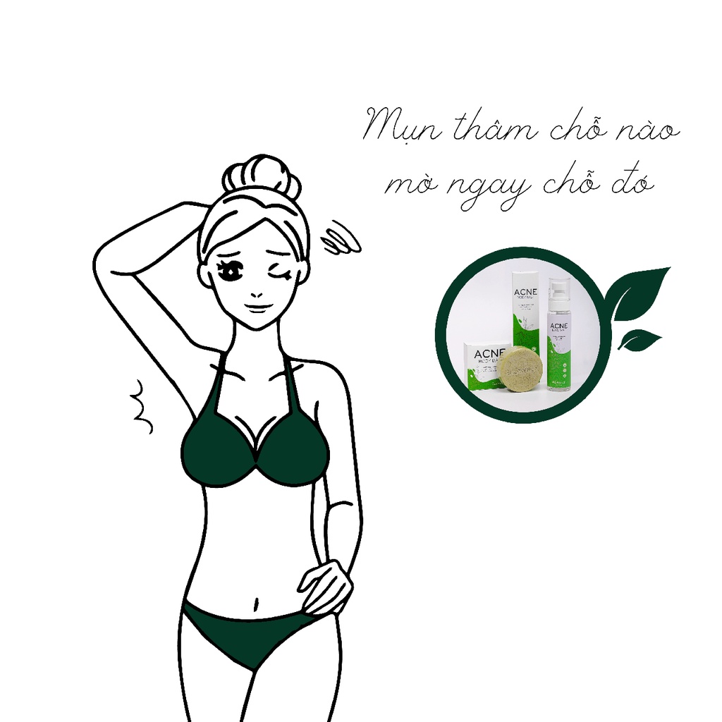 Combo Xịt Mụn Lưng 150gr + Xà Phòng ELIZAVENCA - Tinh Chất Trà Tràm, Bùn Khoáng Nhật Bản