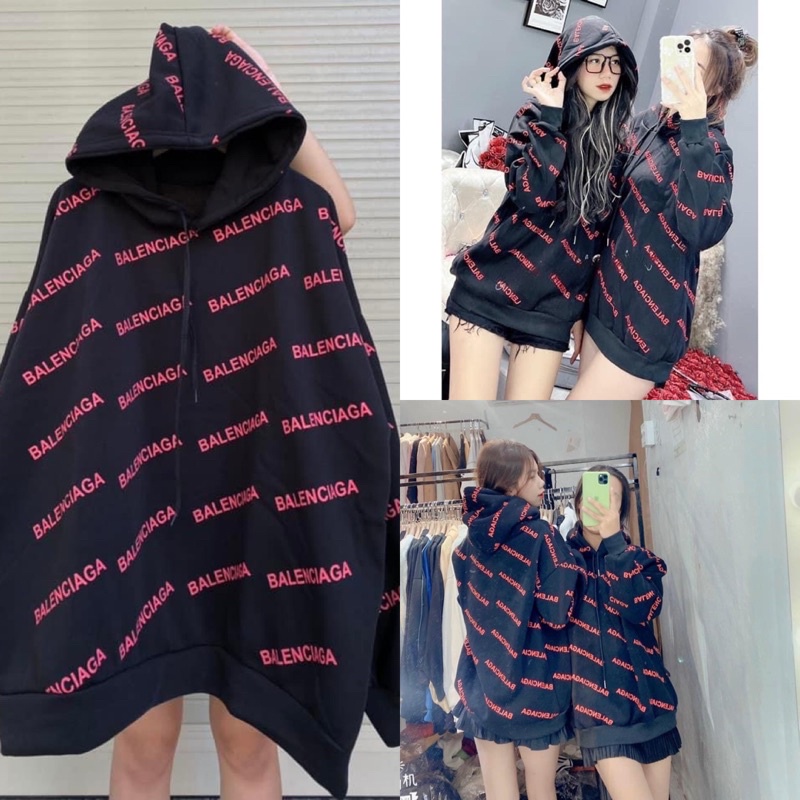 [SIEU SALE]] Áo Hoodie Nỉ Bông Tai Thỏ Ba.len Basic Nam Nữ Form Rộng Thu Đông Kiểu Dáng Hàn Quốc Unisex(Hàng Sẵn)