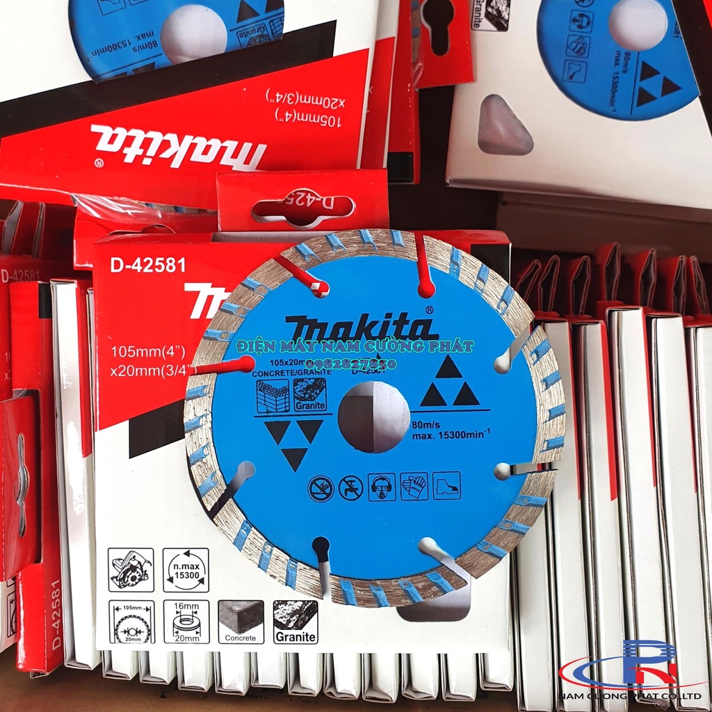Lưỡi cắt rãnh tường, cắt đá granit Makita D-42581