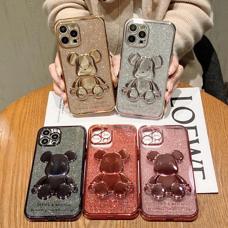 Ốp lưng iphone bearbrick 3D kim tuyến mạ điện 6/6plus/6splus/7/7plus/8/8plus/xs/11/12/13/pro/max/plus/promax-Awifi U2-4 | BigBuy360 - bigbuy360.vn