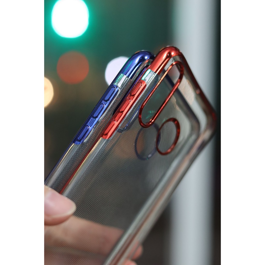 [Freeship toàn quốc từ 50k] Ốp Lưng Huawei P30 Lite , Nova 4e Ốp Dẻo Trong Viền Màu Hai Đầu Cực Đẹp