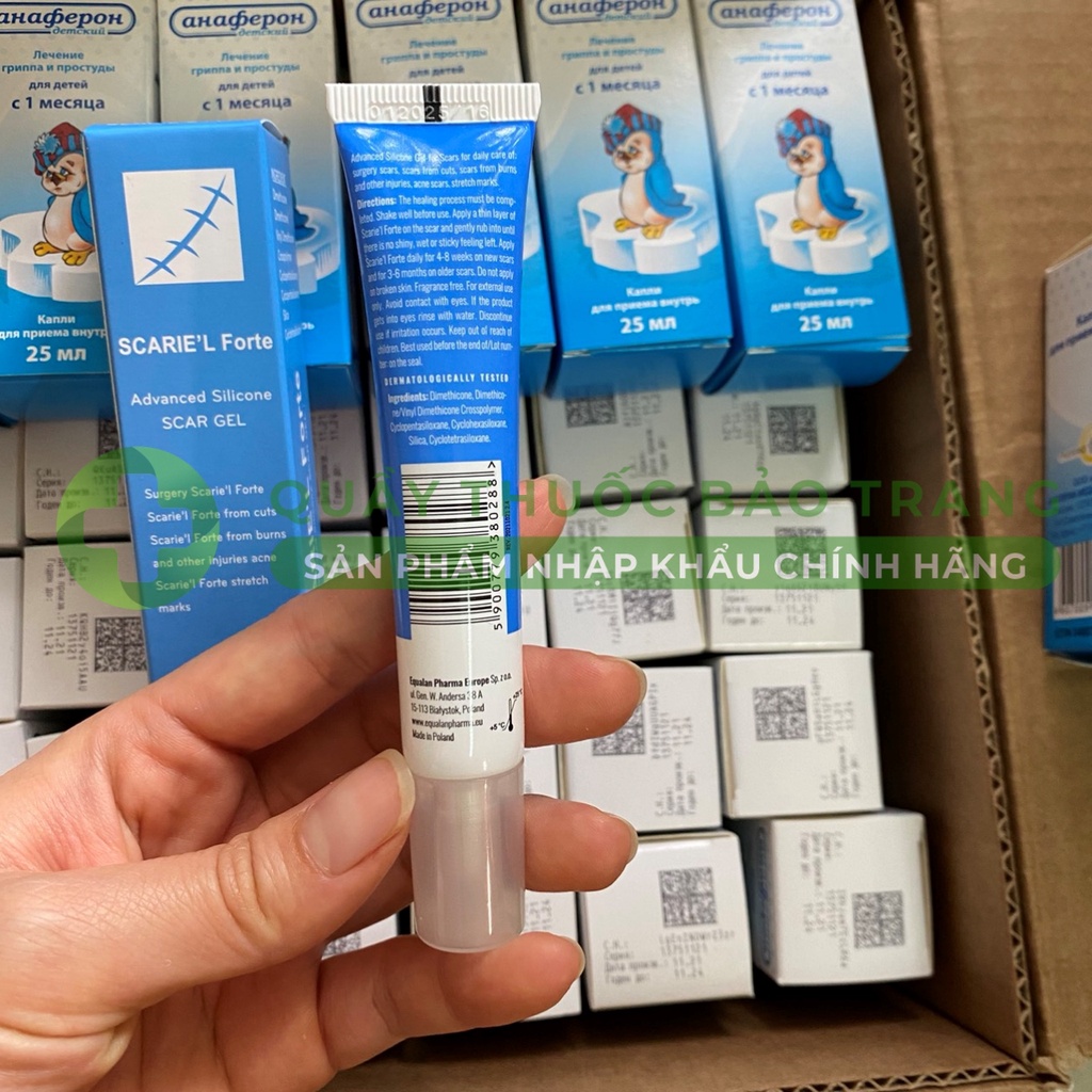 Scarie'l Forte - Gel bôi sẹo thâm, lấp đầy sẹo rỗ, sẹo lõm tuýp 10g của Eunice