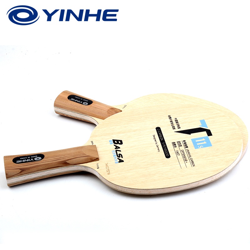 Vợt Đánh Bóng Bàn Yinhe T-11s Lưỡi 5 Gỗ 2 Carbon Kèm Đĩa Vòng Đệm