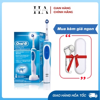 Bàn chải điện đánh răng tự động Oral-B D12 tặng hộp đựng du lịch và nắp che bàn chải
