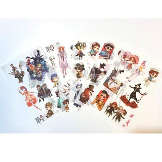 Ảnh dán 6 tấm sticker Identity V Nhân cách thứ năm album ảnh dán