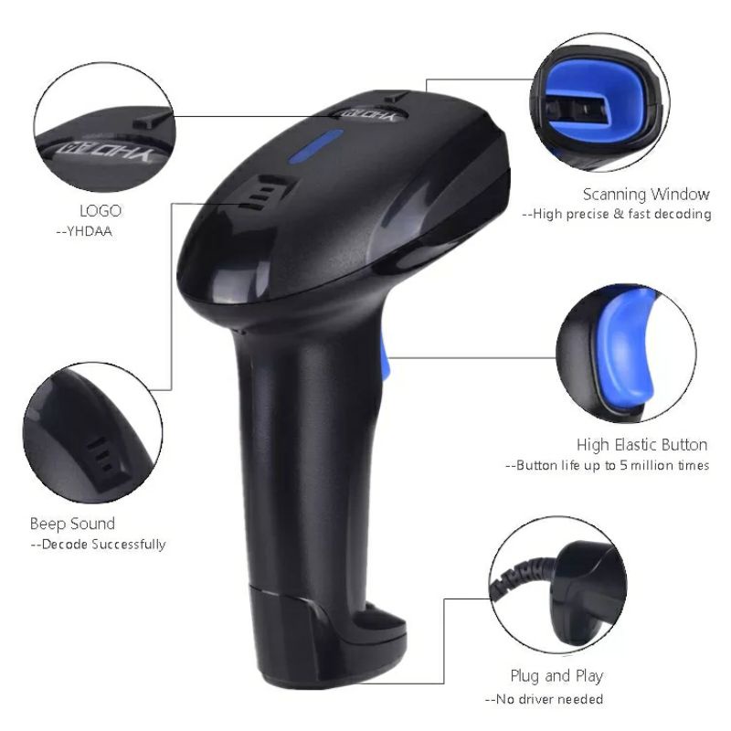 Máy quét mã vạch barcode không dây quản lý đơn hoàn trả shopee