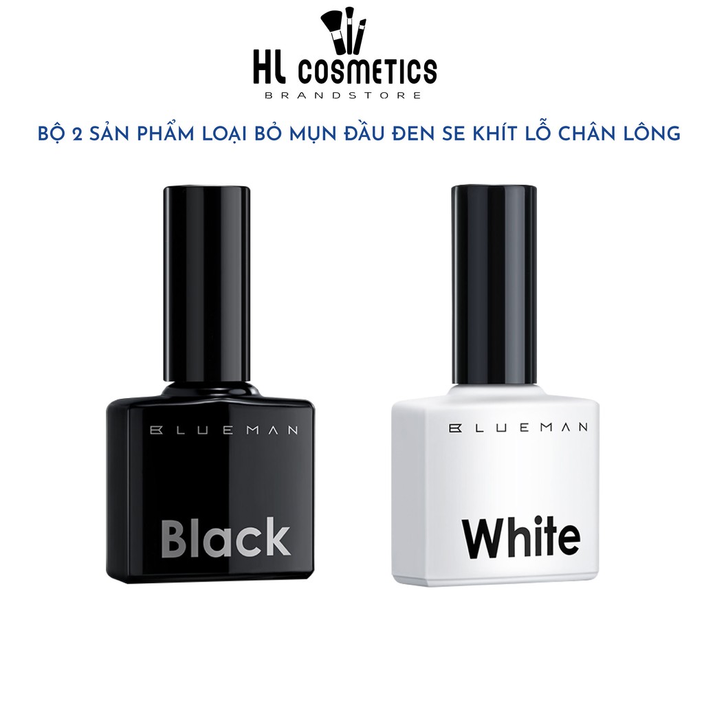 Bộ 2 Sản Phẩm Loại Bỏ Mụn Đầu Đen &amp; Serum Khít Lỗ Chân Lông BlueMan
