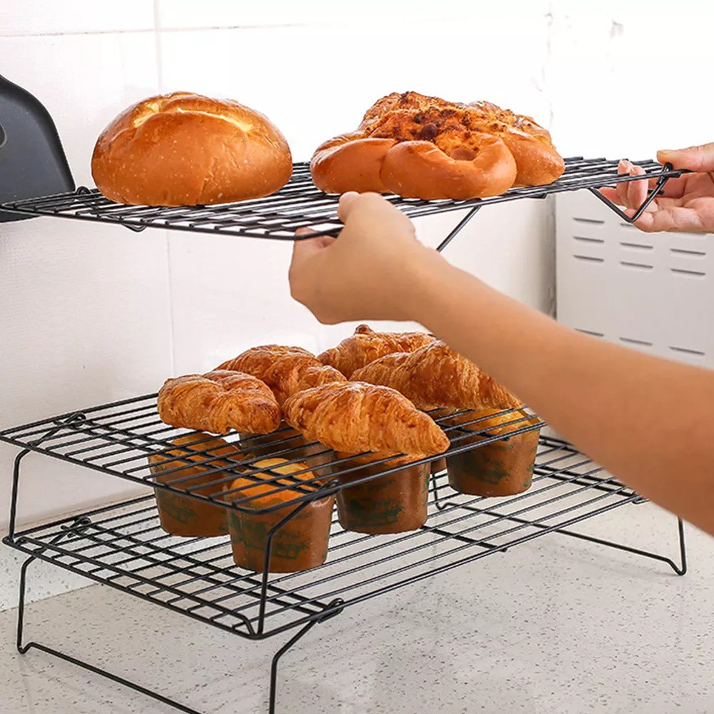 Rack hong bánh chống dính 3 tầng