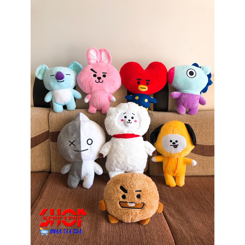 [Freeship] Doll BT21 Loại Xịn gấu bông có chân tay lên đến 40cm