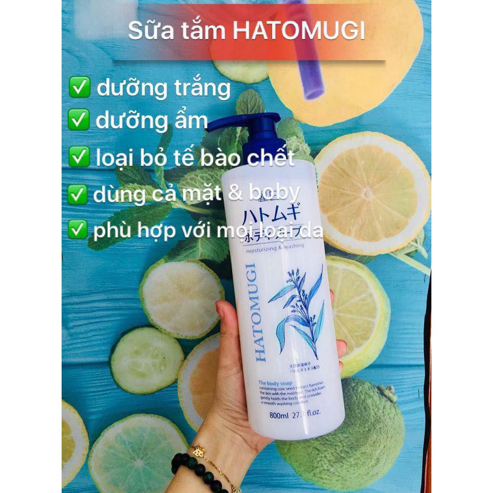 Lotion Dưỡng Ẩm Sữa Dưỡng Thể Chống Nắng HATOMUGI 250ML SPF31 PA+++ Hàng NHẬT Nội Địa