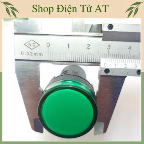 Đèn Báo Nguồn⚡Giá Tốt⚡ 220VAC AD16-16C Kích Thước 51mm x 30mm💦Đèn báo tín hiệu nguồn 220V phi 16mm