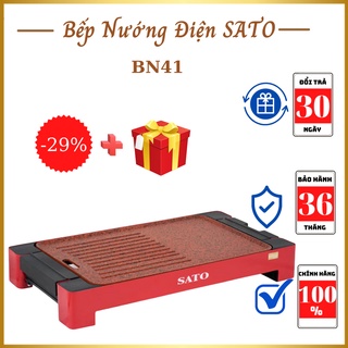 Bếp nướng điện, bếp nướng điện không khói, bếp nướng ngoài trời, bếp nướng đa năng SATO BN41 – Bảo hành 36 tháng