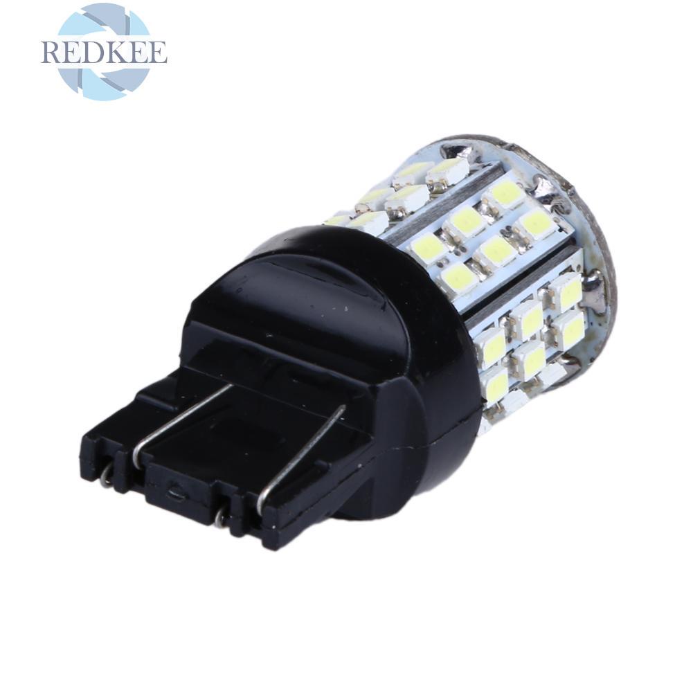 Set 2 Bóng Đèn Led T20 W21W 7443 7440 64-smd 1206 Ánh Sáng Trắng Gắn Đuôi Xe Ô Tô