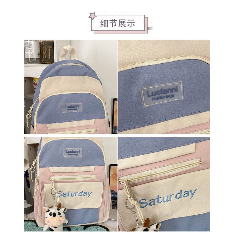 Schoolbag Girl ins Fashion Junior High School students large capacity backpack Girl Middle School students backpack Girl