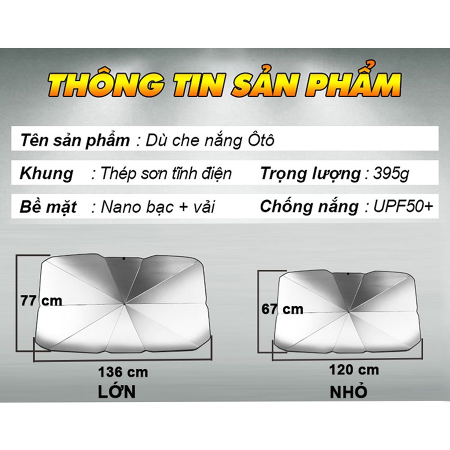 [Mã BMBAU50 giảm 7% đơn 99K] [GIÁ SIÊU RẺ] Dù Che Nắng Kính Lái Xe Hơi NIKITA - Tấm Chắn Nắng Giảm Nóng Cho Ô Tô Cao Cấp