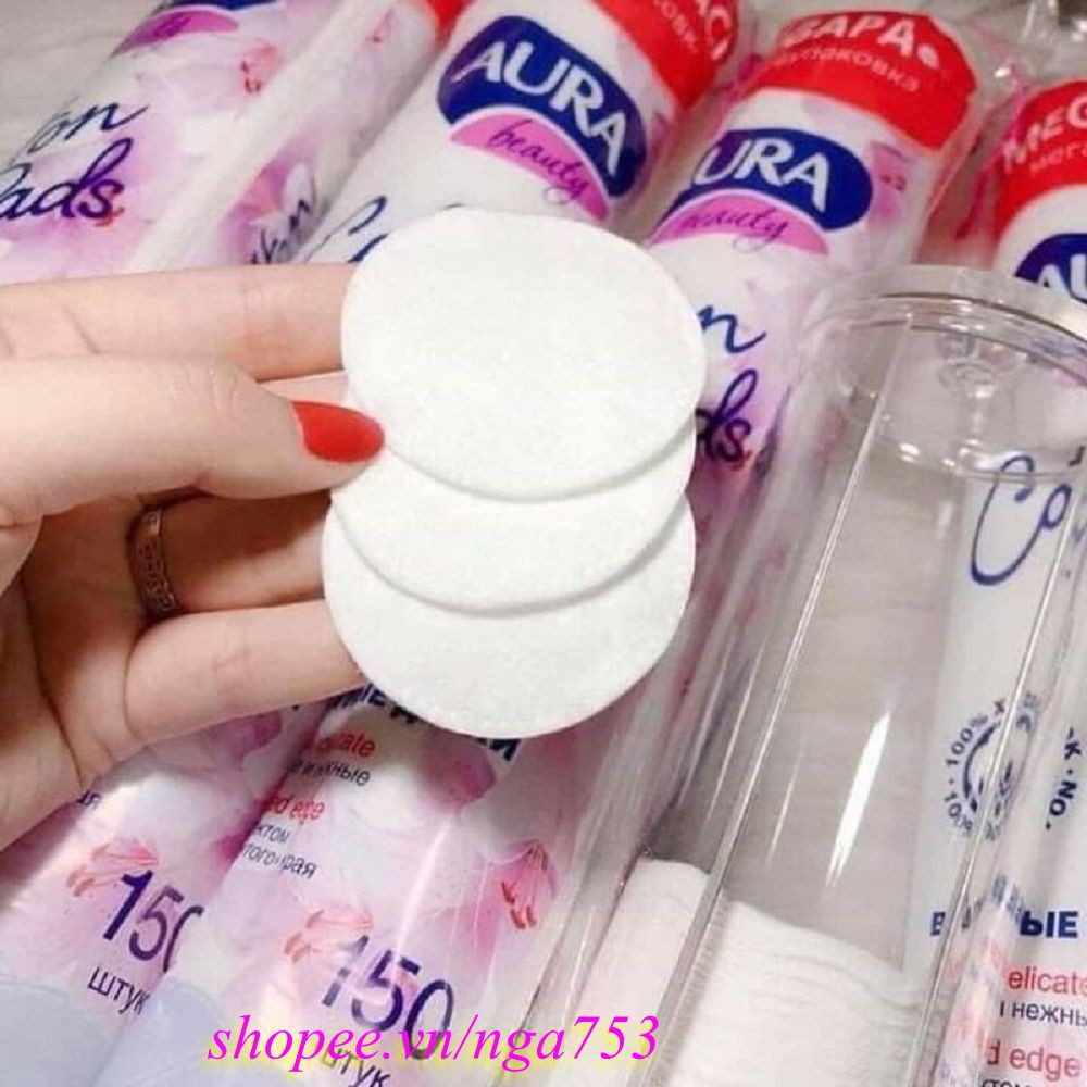 Gói 150 Miếng Bông Tẩy Trang Aura Beauty, nga753 Uy Tín Từ Chất Lượng.