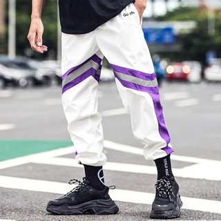 BLACKPINK - Quần Jogger Sọc Tím Phản Quang