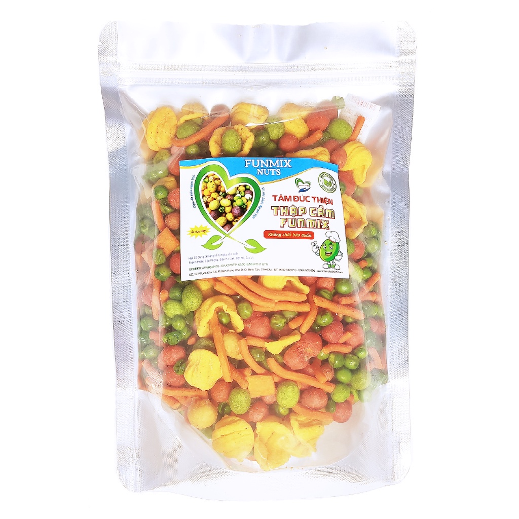 [Mã BMBAU50 giảm 7% đơn 99K] Combo 2 Túi: Thập Cẩm Ngũ Cốc Funmix 405GR và Bánh Vỏ Sò &amp; Đậu Hà Lan 205GR Tâm Đức Thiện