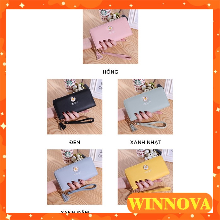 Ví nữ đẹp giá rẻ cầm tay dáng dài MADLEY nhiều ngăn cao cấp đẹp giá rẻ WINNOVA VDA359