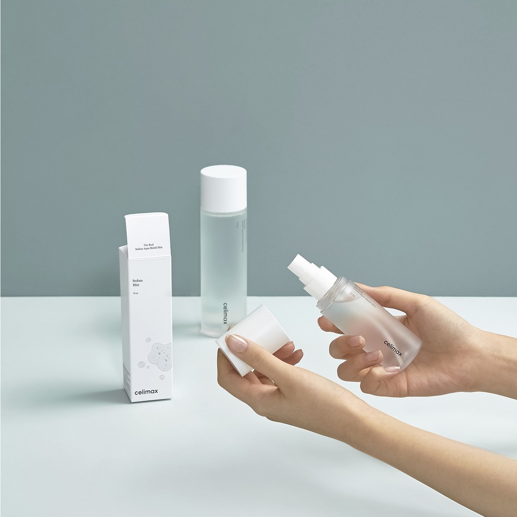 Xịt khoáng căng bóng da CELIMAX Sedum Aqua Shield Mist Cấp & Khóa ẩm cho da 50ml | BigBuy360 - bigbuy360.vn