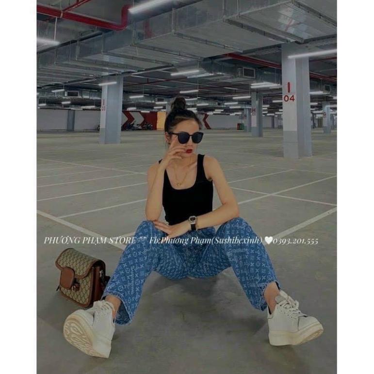 Quần Ống Rộng LV Hot Trend 2021 - Quần Ống Rộng Cạp Cao Ulzzang Hottrend