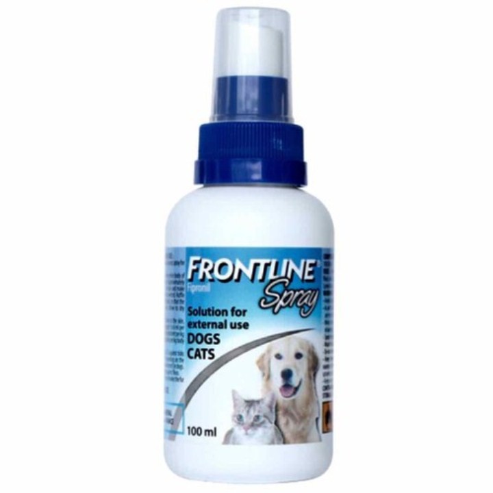 Thuốc xịt trị ve, rận, bọ chét cho chó, mèo - Frontline Spray (Hãng Merial - Pháp) - Chai 100ml