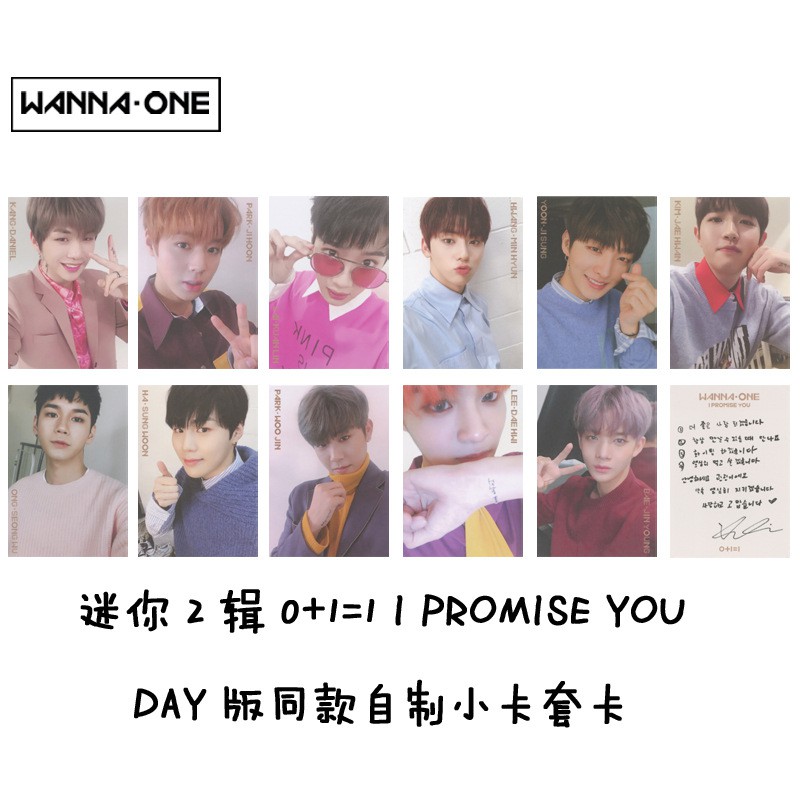 5 Hình Thẻ Kpop Wannaone I Promise You Day Self Made