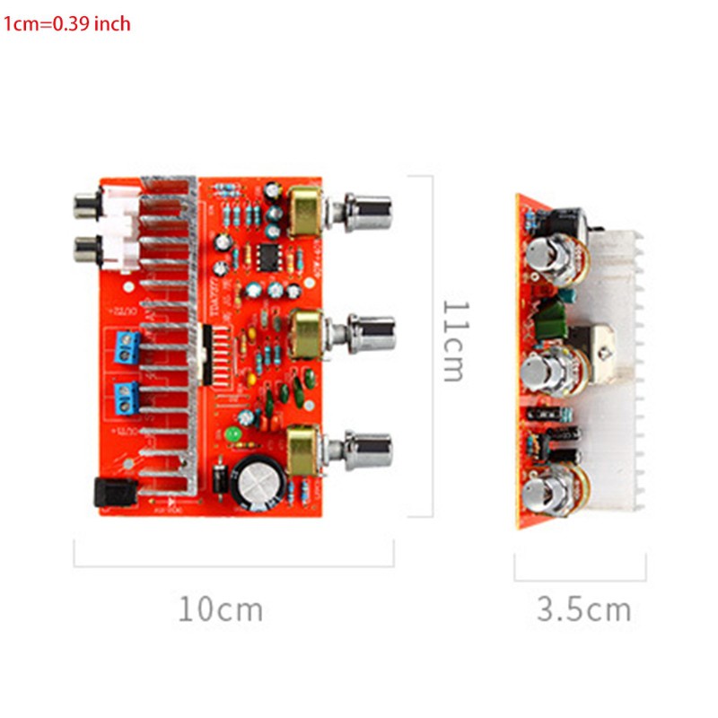 zzz TDA 7377 40w Car DIY Stereo Audio Amplifier Power Board With Silver Button