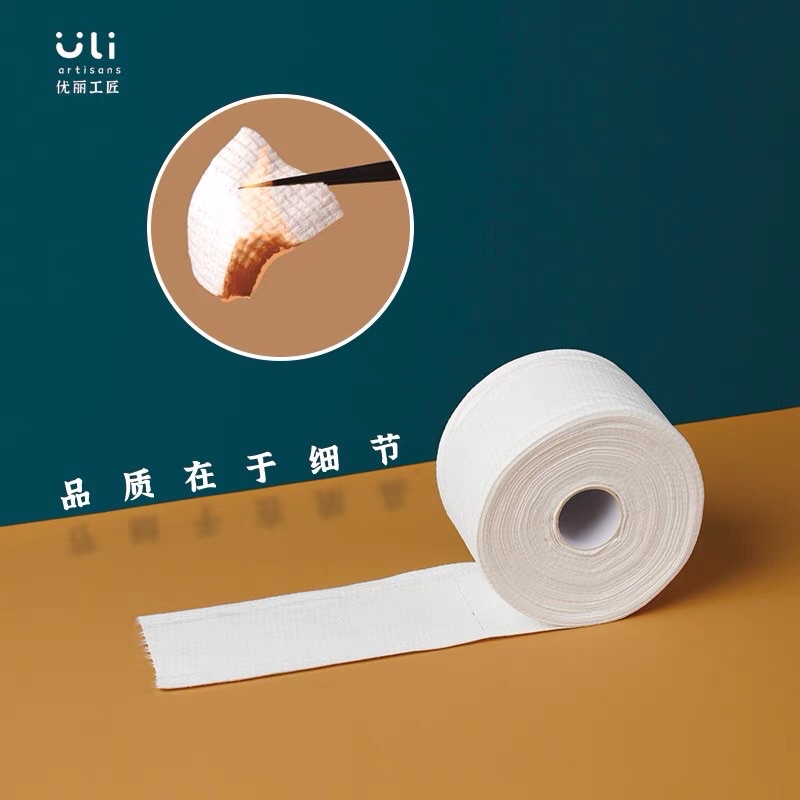 KHĂN CUỘN Lau Mặt Khô, Lau Ướt,Tẩy Trang ULI 80 Miếng