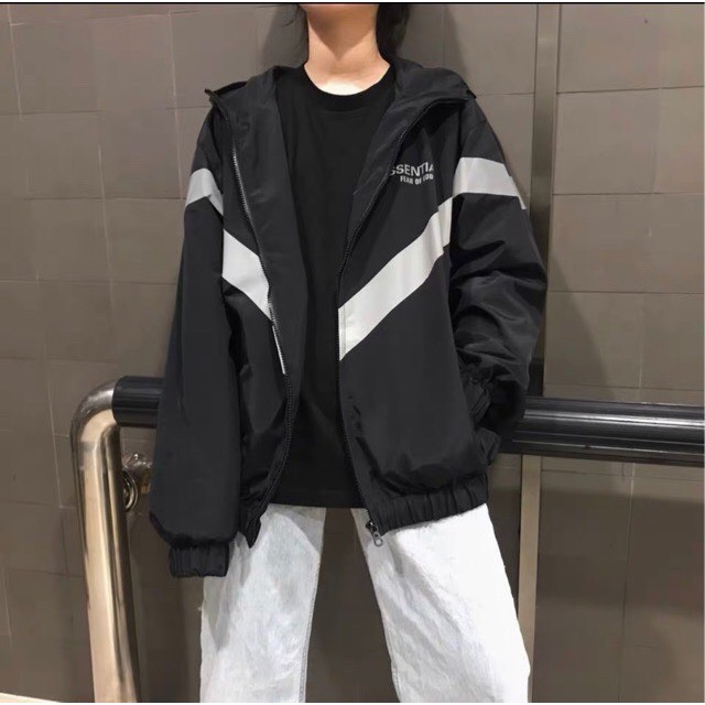 Áo Khoác Dài Tay Nam Nữ ESSENTIALS FEAR OF GOD Phản Quang Dù 2 Lớp Form Rộng Unisex Thời Trang Casual Streetwear Ulzang | BigBuy360 - bigbuy360.vn