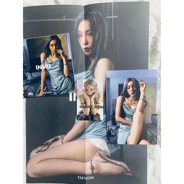 Hình TAEYEON - INVU Photocard Postcard Poster gấp