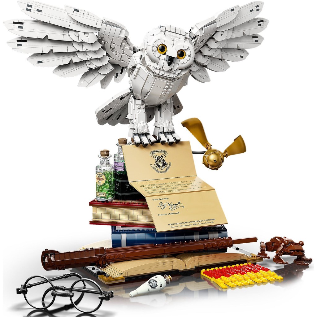 76391 Đồ chơi lắp ráp Iego Hogwarts Icons Collectors' Edition - Cú - Bộ sưu tập đồ dùng phép thuật trong Harry Potter
