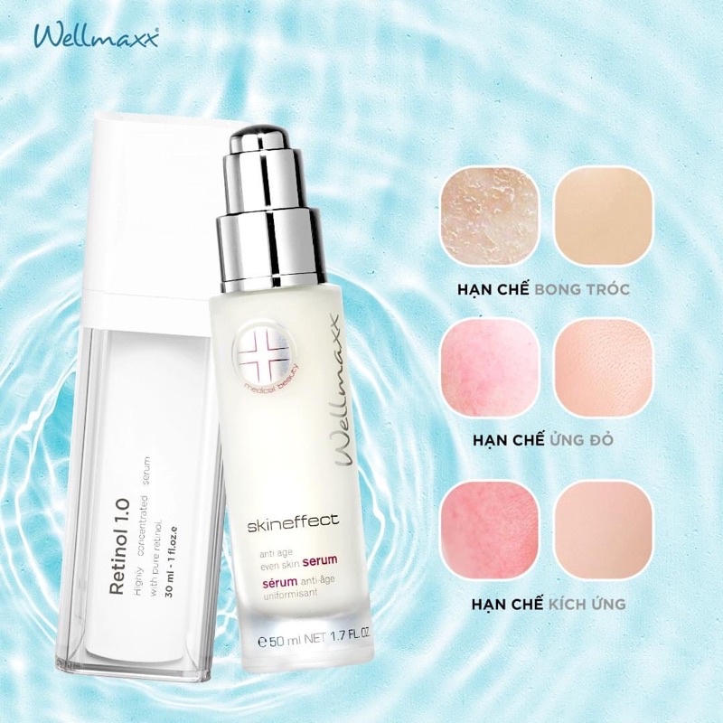 Serum cho da nhạy cảm và chống lão hoá Wellmaxx Skineffect Anti Age Even Skin