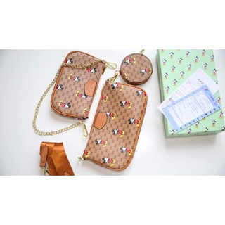 Túi đeo chéo nữ set 3 món full box