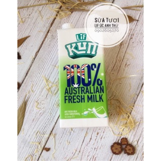 Sữa tươi LiF Úc Ít đường 1Lx12hộp date tháng 06/2022