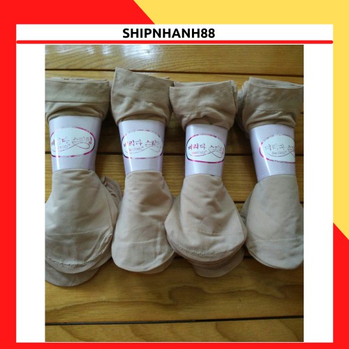 Combo 10 đôi tất da chân Hàn Quốc (mác trắng tím) 88240