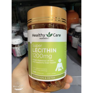 (date 2027) Tinh chất Mầm đậu nành, mầm đậu nành Lecithin Healthy Care 100 viên
