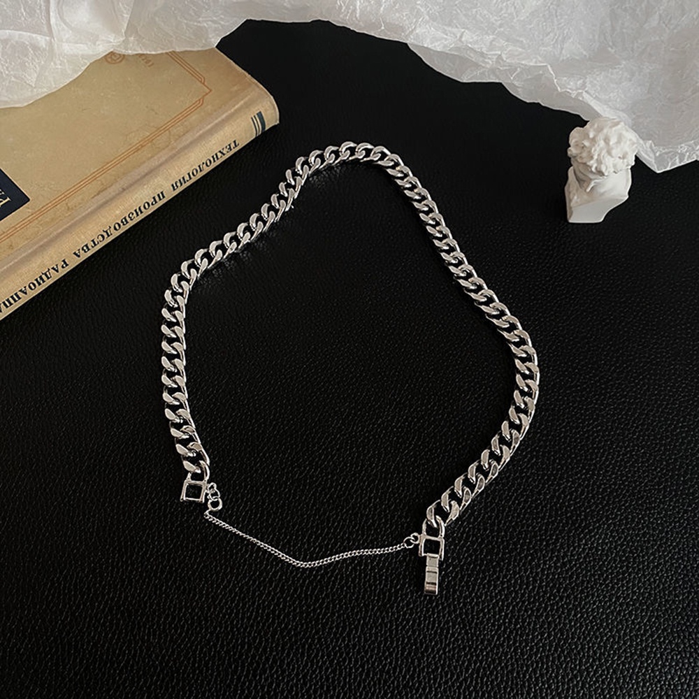 Dây Chuyền Sợi Xích Dày Bằng Kim Loại Phong Cách Hip hop Thời Trang Cá Tính