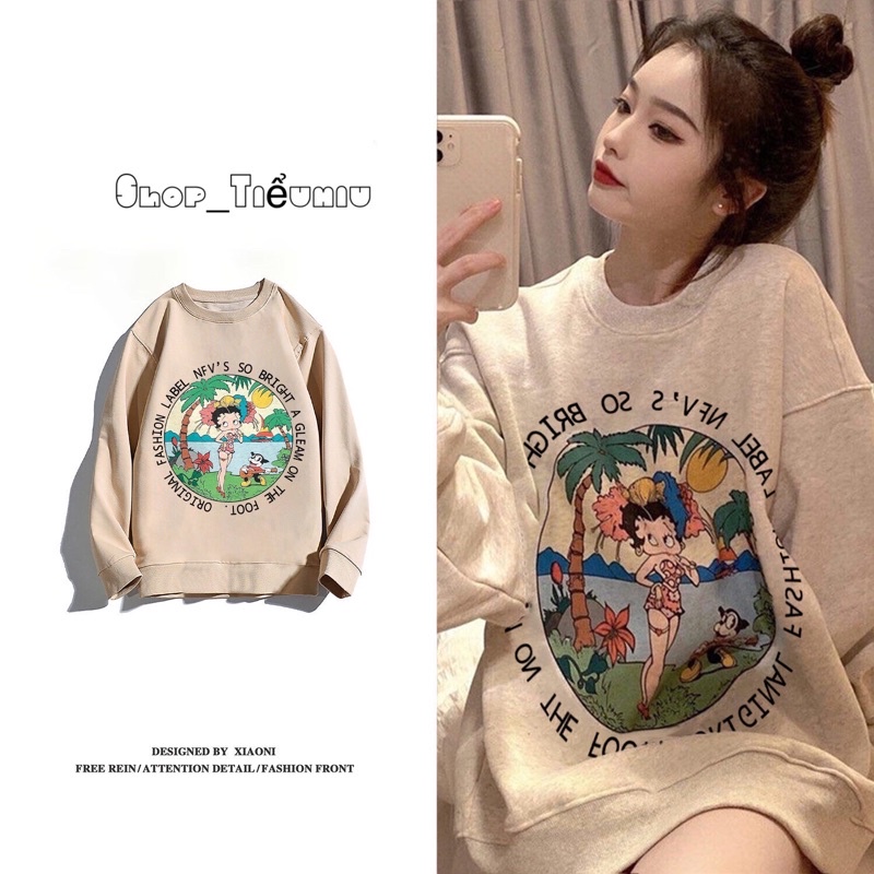 Áo sweater in hình dth N22( bán sỉ)