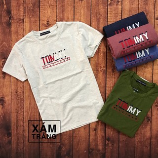 Áo thun nam cổ tròn thun cotton