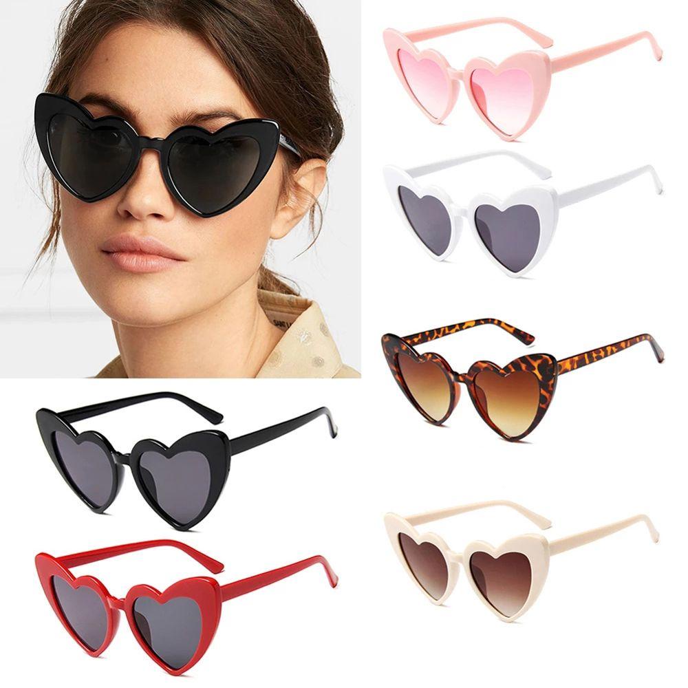 Kính Mát Hình Trái Tim Nhiều Màu Sắc Thời Trang Dành Cho Nữ
