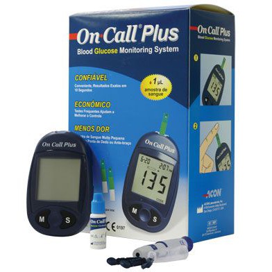 Máy thử đường huyết On call Plus + Tặng ngay 10 kim  +  25 que thử rời