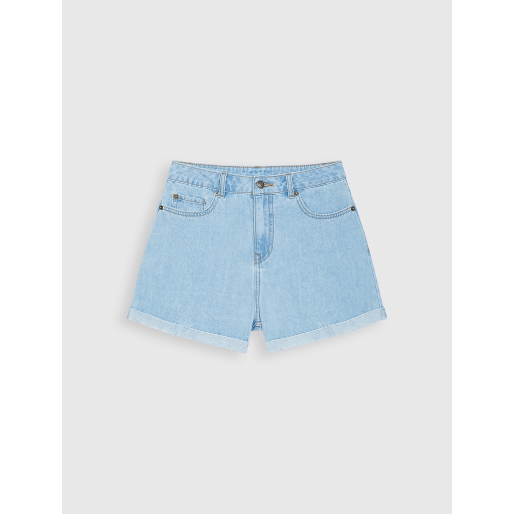 Quần short nữ chất jean dáng cơ bản CANIFA - 6BS21S014
