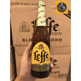 [MUA TẠI ĐÀ NẴNG - FREE SHIP] Bia Leffe vàng 6.6% - Bỉ - 330ml/chai - thùng 24 chai