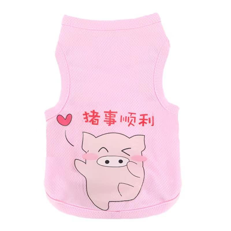 Áo cho chó mèo ba lỗ mùa hè - Quần áo thun mát cho chó con, lớn, mèo, thú cưng